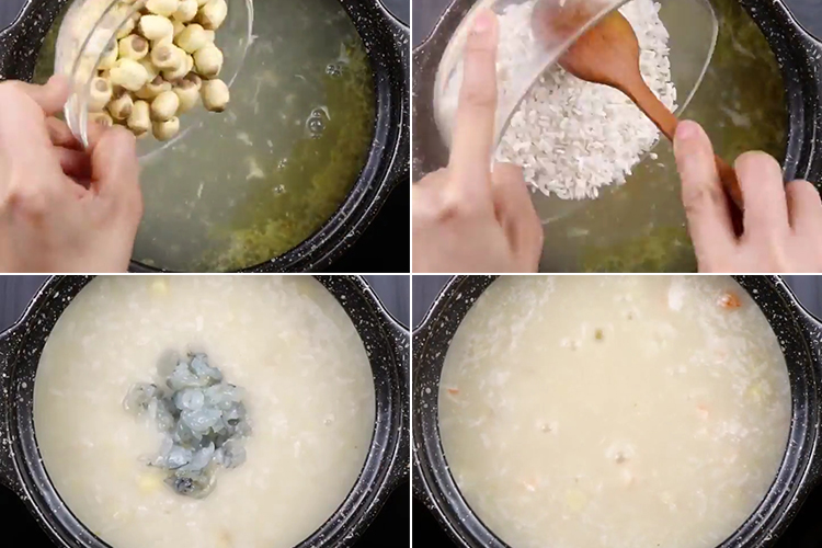 Chi tiết cách nấu tôm hạt sen cho bé